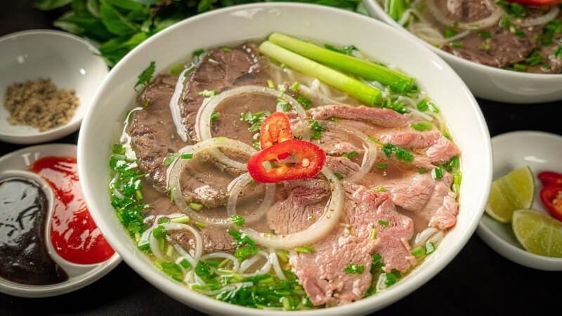 "Phở" noodle soup so is very delicious